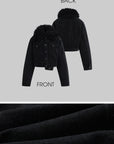 Warden Edge Faux Fur Trimmed Denim Jacket - PINKPARKS