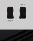 IAMXIAA Lace Trim Top & Midi Skirt Set