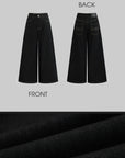 WARDEN EDGE High-waisted Wide-leg Jeans - PINKPARKS