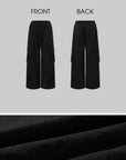 ROVENTE Multi-Pocket Wide Leg Trousers - PINKPARKS