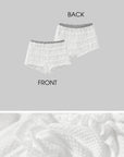 DreamyNerd Ruffled Knit Lounge Shorts - PINKPARKS
