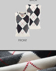 Rase le sol Wool-Blend Argyle Knitted Vest - PINKPARKS