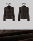 Rase le sol Harness-Sleeve Tailored Wool Jacket
