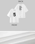 WARDEN EDGE Oversized Graphic Tee with Weekly Print - PINKPARKS