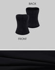 ROVENTE Black Strapless Mesh Corset Top