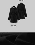 0122stepll Nocturne Wrap Belted Coat