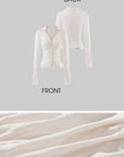 Rase le sol Ruched Fitted Long-Sleeve Shirt