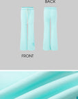 IAMXIAA Mint Script Logo Low-Rise Flared Pants