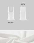 ROVENTE Lace Layered Tank Bra Draped Mini Skirt Set