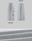 WARDEN EDGE Graphic Patch Wide-Leg Sweatpants