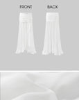 DreamyNerd Ruched Halter Top & Draped Maxi Skirt Set - PINKPARKS