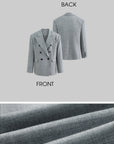 ROVENTE Structured Oversized Blazer & Tailored Pants Set - PINKPARKS