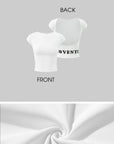 ROVENTE Backless Cap Sleeve Fitted Tee - PINKPARKS