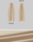 Hydrae Low-Rise Belt Detail Relaxed Wide-Leg Pants