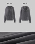 WARDEN EDGE Brushed Knit Hoodie Camisole & Wide-Leg Pants Set