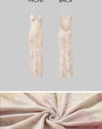 DreamyNerd Floral Sheer Backless Slip Dress - PINKPARKS