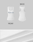 WARDEN EDGE Ribbed Cotton Slim Racer Tank Top - PINKPARKS
