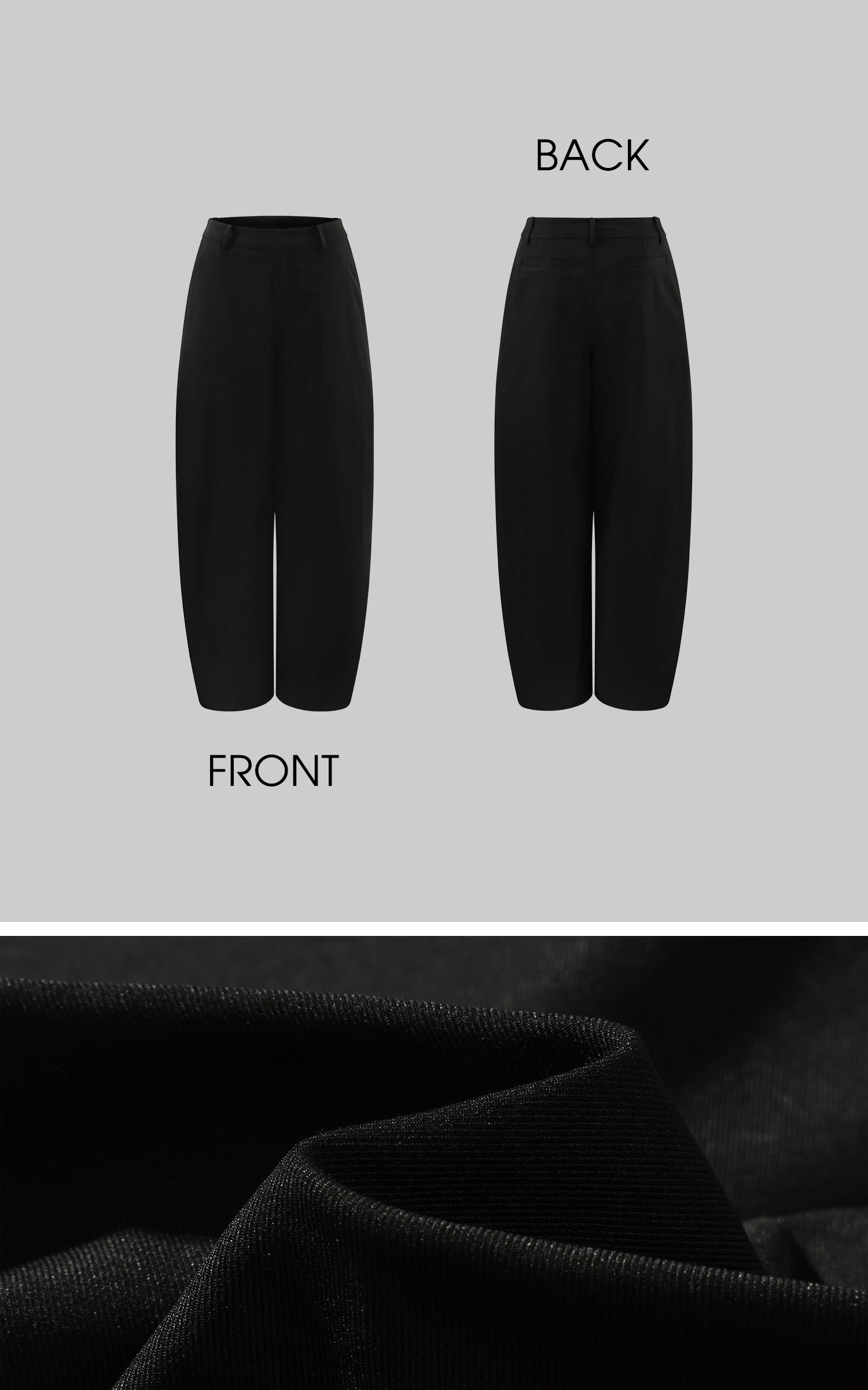 Rase le sol Pleated Wide-Leg Structured Pants