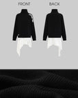 WARDEN EDGE High-Neck Sweater with Embroidered Logo - PINKPARKS