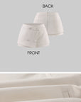 Hydrae Tailored Wrap Skort Mini Skirt