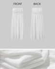 ROVENTE Gathered Cotton Maxi Skirt - PINKPARKS