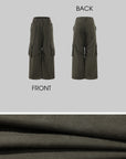 ROVENTE Pantalon cargo large utilitaire délavé