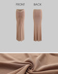 ROVENTE Sheer Ruched Mesh Maxi Skirt - PINKPARKS