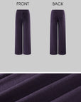ROVENTE Knit Zip-Up Hoodie & Drawstring Wide-Leg Pants Set