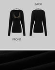 ROVENTE Deep V Black Top with Leopard Bra and Leopard Print Shorts Set