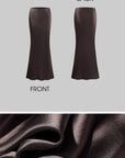 ROVENTE Satin Low-Waist Maxi Skirt