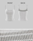 WARDEN EDGE Minimal Zip Hoodie & Camisole & Wide Leg Pants Three Piece Set
