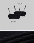 Hydrae Cropped Jacket & Lace Trim Strap Top Set Structured Zip-Up Outerwear Two Piece Outfit