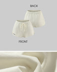 WARDEN EDGE Minimalist Ribbed Knit Lounge Set with Logo Embroidery