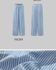 ROVENTE Riviera Striped Wide-Leg Pants - PINKPARKS