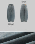 WARDEN EDGE Sculpted Wide Leg Denim Pants