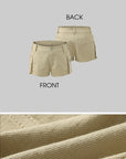 WARDEN EDGE Utility Low-Rise Shorts with Side Pockets in Sand Beige - PINKPARKS