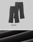 ROVENTE Cropped Flare Trousers Tailored Mid Rise Design