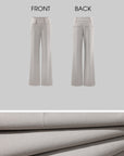 ROVENTE High-Waisted Tailored Flared Trousers
