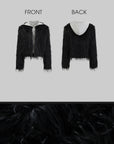 WARDEN EDGE Faux Fur Contrast-Layered Jacket - PINKPARKS