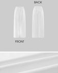 Rase le sol Embroidered Wide-Leg Drawstring Pants