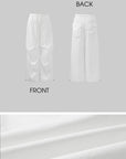 WARDEN EDGE Drawstring Cargo Trousers with Sculpted Volume - PINKPARKS