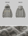 Rase le sol Amor Fati Leopard Zip-Up Hoodie