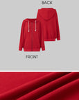 IAMXIAA Zip Hoodie & Wide-Leg Sweatpants Set