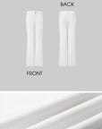 IAMXIAA Pantalon évasé à empiècements