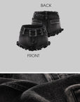 Rase le sol Washed Ruffle Low-Rise Denim Shorts