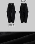 WARDEN EDGE Oversized Wide-Leg Jeans with Exaggerated Pocket Design