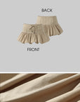 DreamyNerd Embroidered Waist Flounce Mini Skirt - PINKPARKS