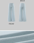 Hydrae Knotted Strap Tank Top & Foldover Wide-Leg Pants Set