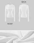 ROVENTE Fitted Long Sleeve Top