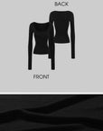0122stepll Scoop Neck Thumbhole Long Sleeve Top